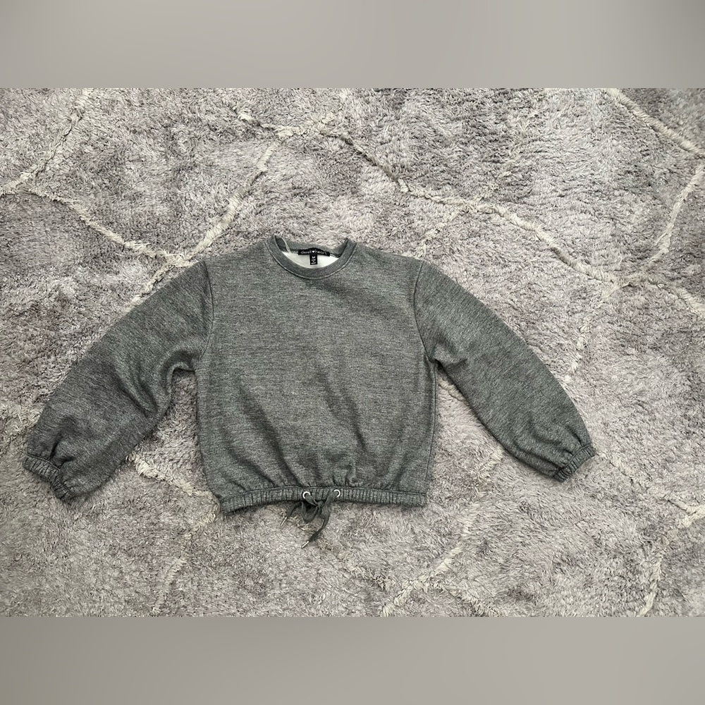 Soo soft ballon sleeve sweater with tie waist